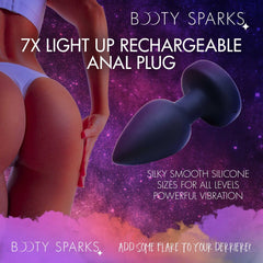 BOOTY SPARKS - Light Up Rechargeable & Small Size Anal Plug