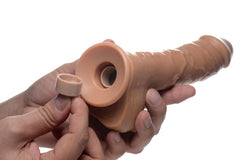 Loadz - Vibrating Squirting Dildo -21,5 cm & Medium Tone