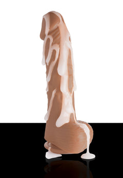 Loadz - Vibrating Squirting Dildo -21,5 cm & Medium Tone