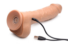Loadz - Vibrating Squirting Dildo -21,5 cm & Medium Tone