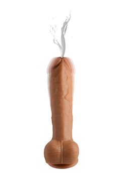 Loadz - Vibrating Squirting Dildo -21,5 cm & Medium Tone