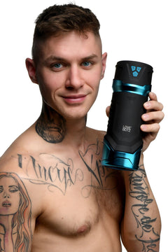 THE MILKER - Intense  Masturbator Suction & Vibration - Black/Blue