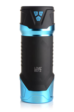 THE MILKER - Intense  Masturbator Suction & Vibration - Black/Blue