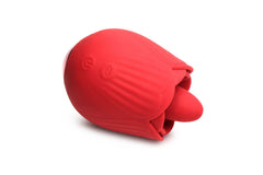 BLOOMGASM - French Rose Licking & Vibrating Stimulator - Red