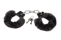 XR Brands - Cuffed In Fur Handcuffs - Black
