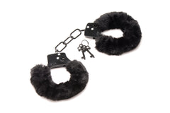 XR Brands - Cuffed In Fur Handcuffs - Black