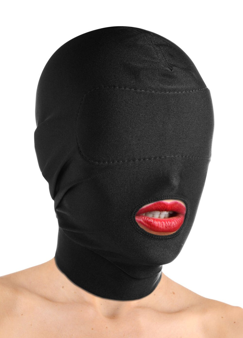 XR Brands - Open Mouth Mask with Padded Eye Mask - Black