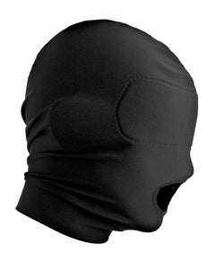 XR Brands - Open Mouth Mask with Padded Eye Mask - Black