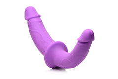 Strap U - Double Dildo with Harness - Purple