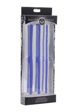 Master Series - Invasion Silicone Urethral Sound Trainer Set - Blue