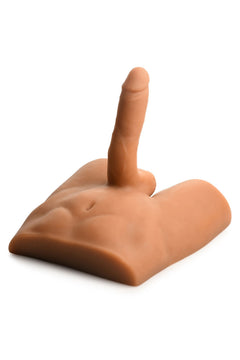 JOCK - Ass Masturbator with Posable Dildo - Medium Tone