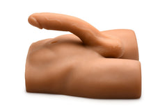 JOCK - Ass Masturbator with Posable Dildo - Medium Tone