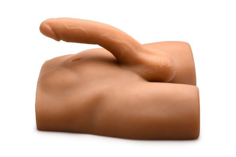 JOCK - Ass Masturbator with Posable Dildo - Medium Tone