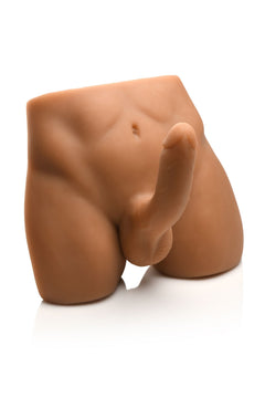 JOCK - Ass Masturbator with Posable Dildo - Medium Tone