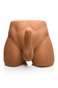 JOCK - Ass Masturbator with Posable Dildo - Medium Tone
