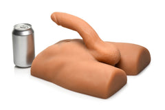 JOCK - Ass Masturbator with Posable Dildo - Medium Tone