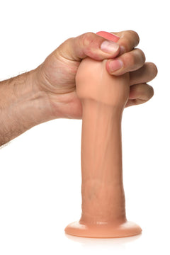 JOCK - Real Skin Vibrating Dildo - 8" & Light Skin