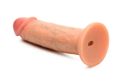 JOCK - Real Skin Vibrating Dildo - 8" & Light Skin