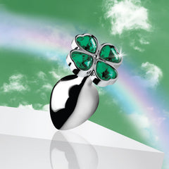 Booty Sparks - Lucky Clover Anal Plug - Medium Green