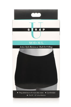 Strap U - Harness with Built-In O-Ring - Black