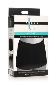 Strap U - Harness with Built-In O-Ring - Black