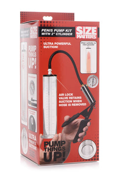 Size Matters - Penis Pump Kit - Transparent Cylinder Ø 5cm