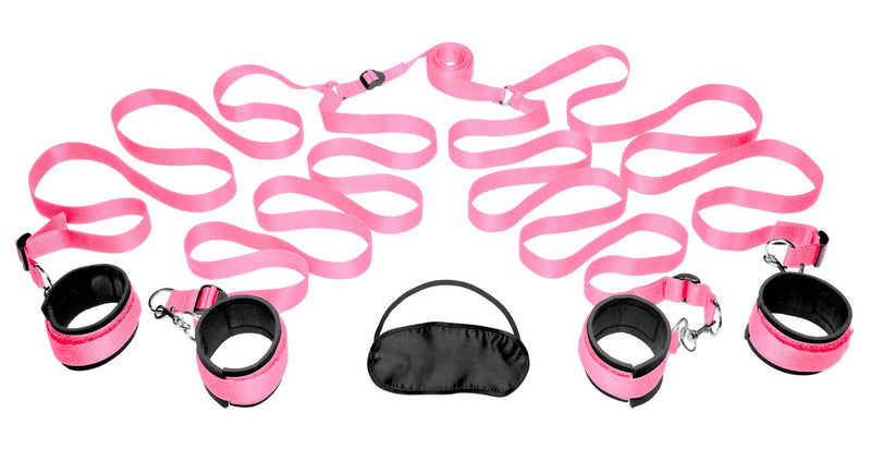 FRISKY - Bedroom Restraint Kit Bed Cuffs - Pink