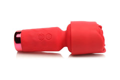 BLOOMGASM - Pleasure Rose Mini Wand Vibrator - Red