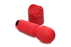 BLOOMGASM - Pleasure Rose Mini Wand Vibrator - Red