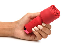 BLOOMGASM - Pleasure Rose Mini Wand Vibrator - Red