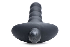 BANG! - 28X Remote Control Vibrating Silicone Anal Beads - Black