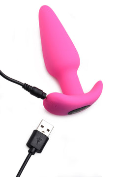 BANG! - Vibrating Butt Plug with Remote Control - Pink