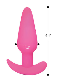 BANG! - Vibrating Butt Plug with Remote Control - Pink