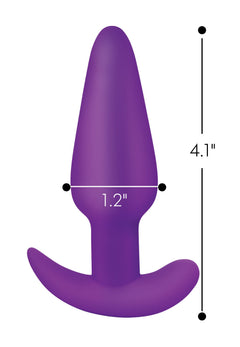 BANG! - Vibrating Butt Plug with Remote Control - Purple