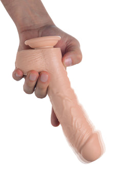 Loadz - Vibrating Squirting Dildo - 8.5 Inch & Light Tone
