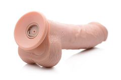 Loadz - Vibrating Squirting Dildo - 8.5 Inch & Light Tone