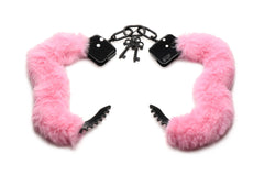XR Brands - Cuffed in Fur Handcuffs - Pink