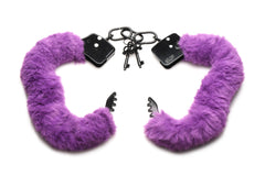 XR Brands - Cuffed In Fur Handcuffs - Purple