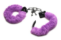 XR Brands - Cuffed In Fur Handcuffs - Purple