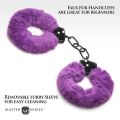 XR Brands - Cuffed In Fur Handcuffs - Purple