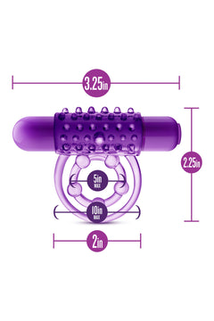 Blush - Play With Me The Player Vibrating Double Strap Cock Ring