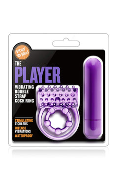 Blush - Play With Me The Player Vibrating Double Strap Cock Ring