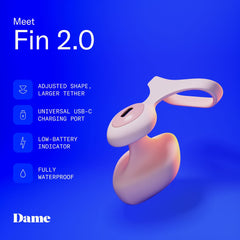 Dame - Fin 2.0 Finger Vibrator - Quartz