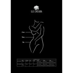 Le Desir - Fence Net Suspender Bodystocking Queen Size - Black