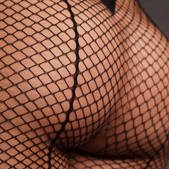 Le Desir - Panty with Small Fishnet Structure - Black