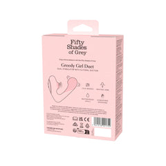 Fifty Shades of Grey - Greedy Girl Duet Air Pressure Vibrator - Black