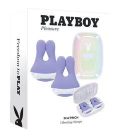 PLAYBOY Pleasure – In A Pinch – Vibrating Nipple Clamps