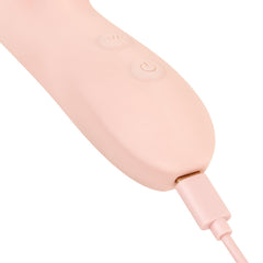 Good Vibes Only - Thrusting Vibrator - Soft Silicone - Pink