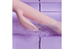 Good Vibes Only - Thrusting Vibrator - Soft Silicone - Pink