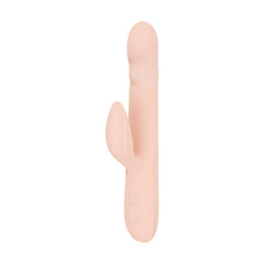 Good Vibes Only - Thrusting Vibrator - Soft Silicone - Pink
